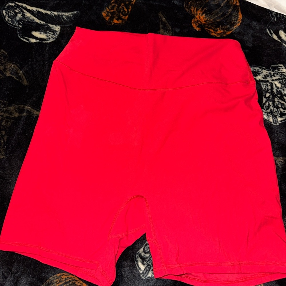 BuffBunny Vibrant Red Bike Shorts